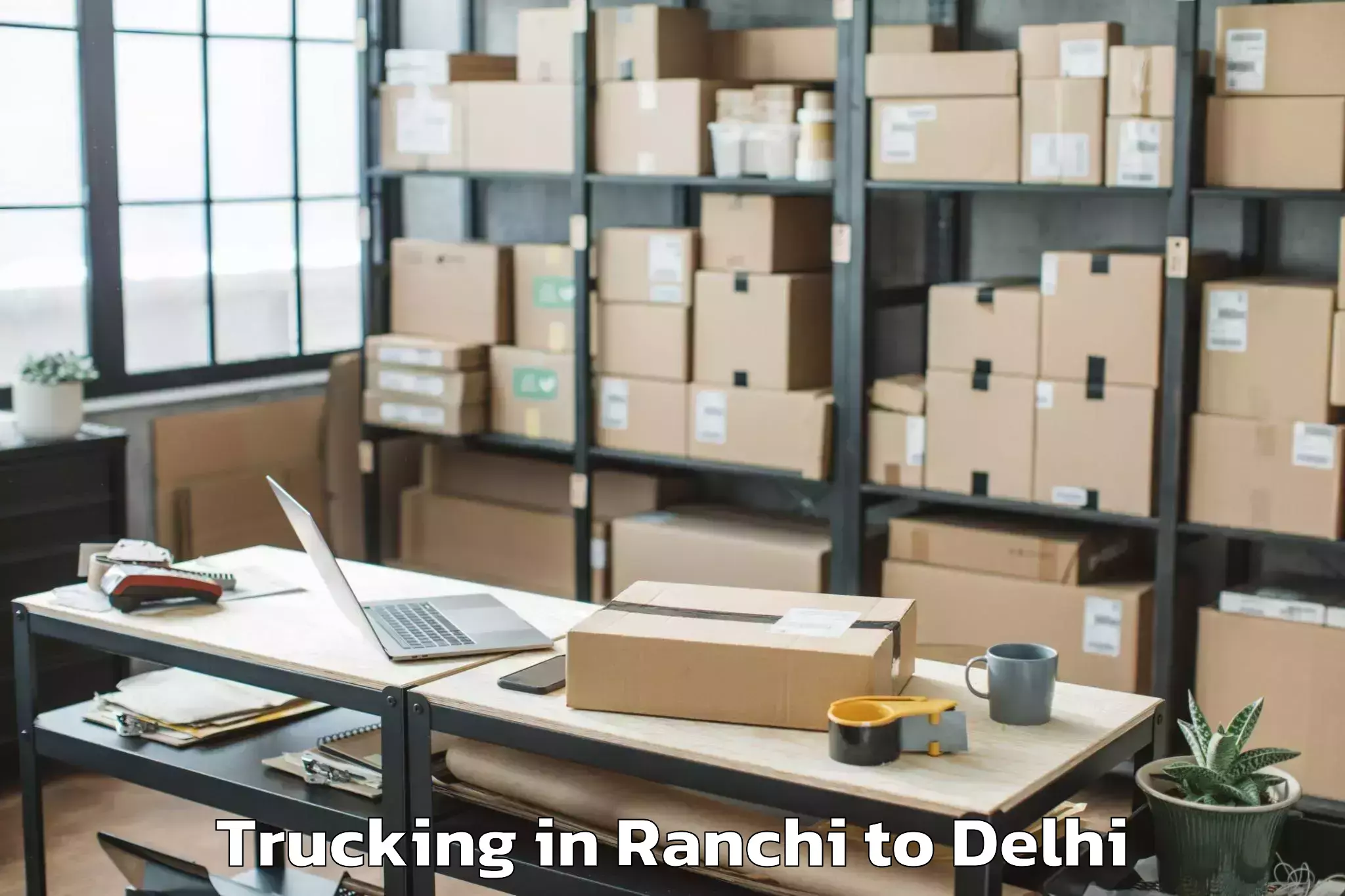 Easy Ranchi to Jmd Kohinoor Mall Trucking Booking